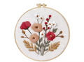 Wildblumen-Stickset für Anfänger, Herbst-Blumen-Handstickset, Stickset