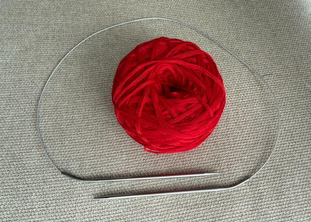 Beginner Knitting Kit – Yarn, Circular Needles, Pattern, Stickers (DIY Craft Box)