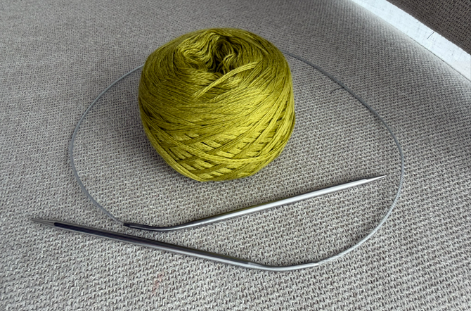 Beginner Knitting Kit – Yarn, Circular Needles, Pattern, Stickers (DIY Craft Box)