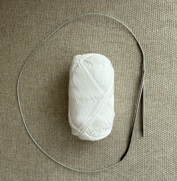 Beginner Knitting Kit – Yarn, Circular Needles, Pattern, Stickers (DIY Craft Box)