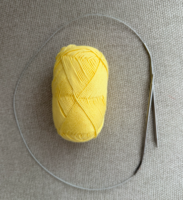 Beginner Knitting Kit – Yarn, Circular Needles, Pattern, Stickers (DIY Craft Box)