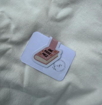 "One More Page" Magnetic Bookmark | Cute Bookish Page Marker & Reader Gift